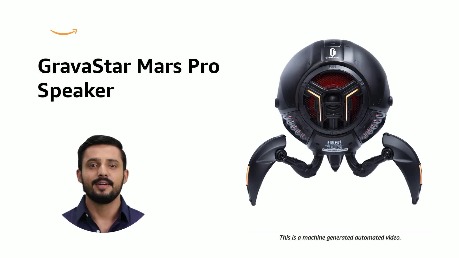 GravaStar Mars Pro Bluetoothスピーカー Mars Pro ブラック | 20W Bluetooth ワイヤレススピーカー RGB